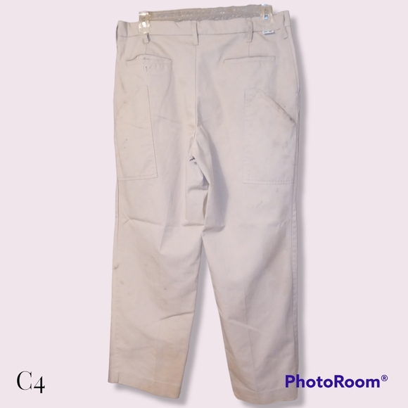 softwill by Unifirst Pants Mens Used Khaki Softwill By Unifirst Uniform Work Pants 36x3